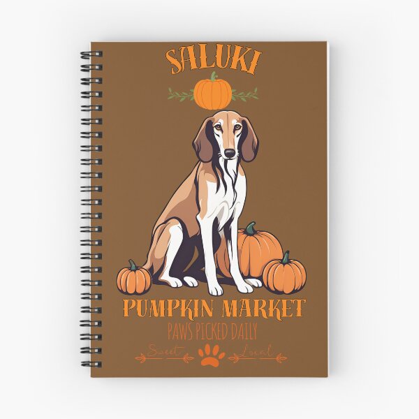 Item preview,  Pumpkin Market: Saluki   with Pumpkins and Seasonal Text designed and sold by GoodyPaws.