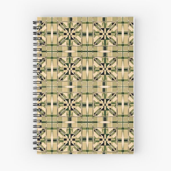 Item preview, TILEY - earth coloured star-like shapes, each formed by a series of triangles and parallelograms. designed and sold by Atmosferica.