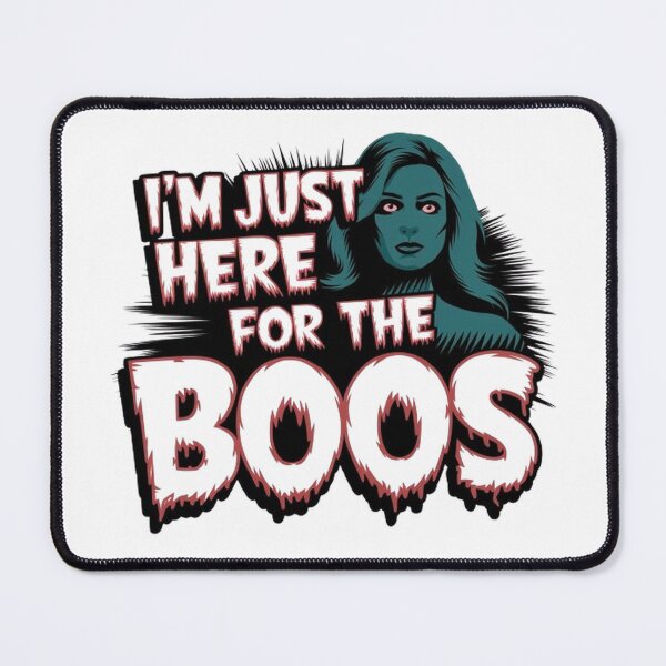 Item preview, Vintage Horror 'I'm Just Here for the Boos' T-Shirt: Bold Typography Design designed and sold by masteryStore.