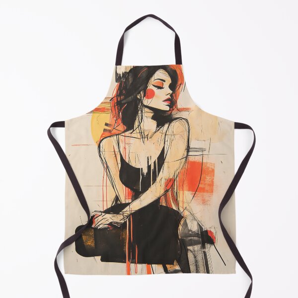 Item preview, Portrait Woman - Red, Power, Strength, Strong Woman, Feminism, Female Empowerment designed and sold by NordicArtPrint.