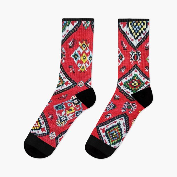 Item preview, Colorful traditional geometric patterned carpet designed and sold by urzga.