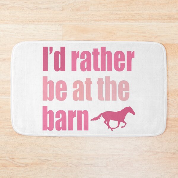 Item preview, I'd Rather Be At The Barn - Pinks designed and sold by bellamousse design co.