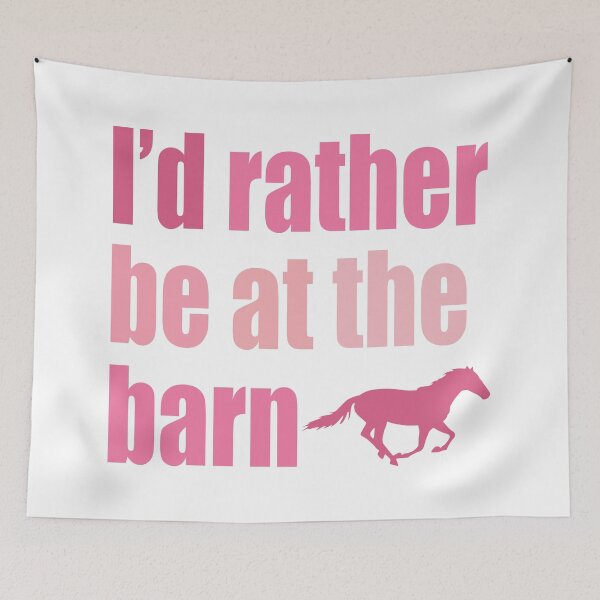 Item preview, I'd Rather Be At The Barn - Pinks designed and sold by bellamousse design co.