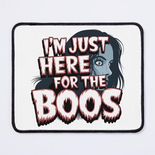 Item preview, Vintage Horror 'I'm Just Here for the Boos' T-Shirt: Bold Typography Design designed and sold by masteryStore.