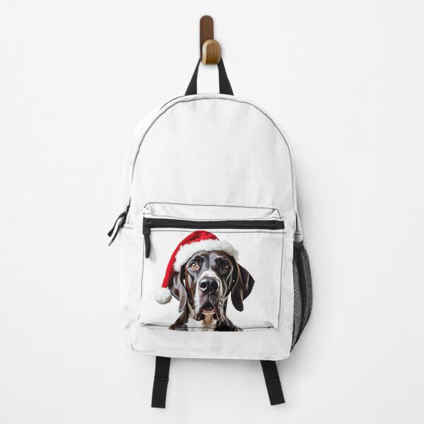 Item preview, Funny Great Dane dog wearing christmas hat designed and sold by LazyOwlStore.