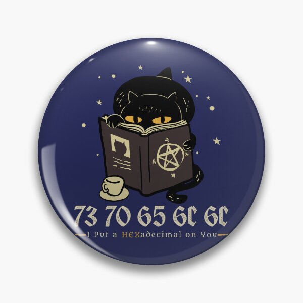 Item preview, I Put a HEXadecimal on You - spell - Tech Halloween designed and sold by Circle-Cats.