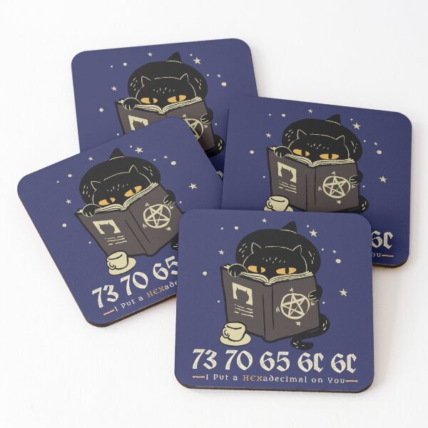 Item preview, I Put a HEXadecimal on You - spell - Tech Halloween designed and sold by Circle-Cats.
