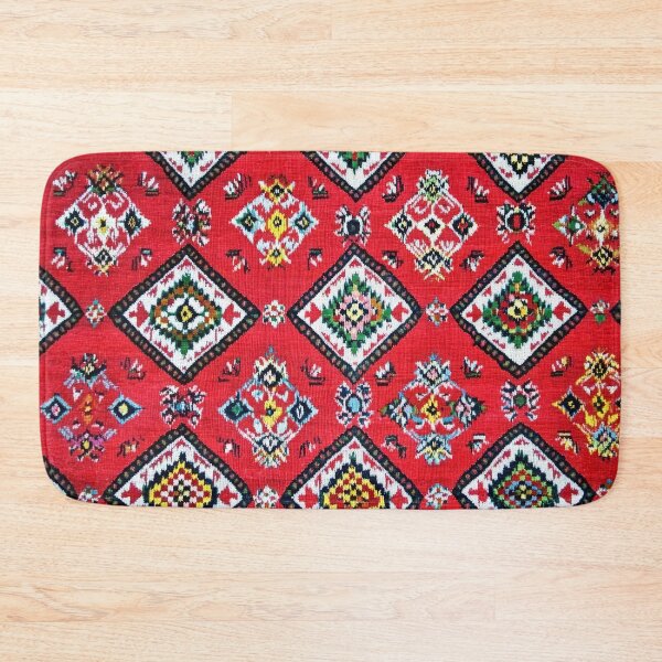 Item preview, Colorful traditional geometric patterned carpet designed and sold by urzga.