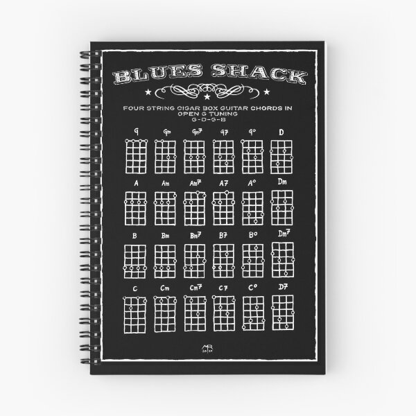 Item preview, Blues Shack Chord Chart Open G Chords designed and sold by BluesShack.