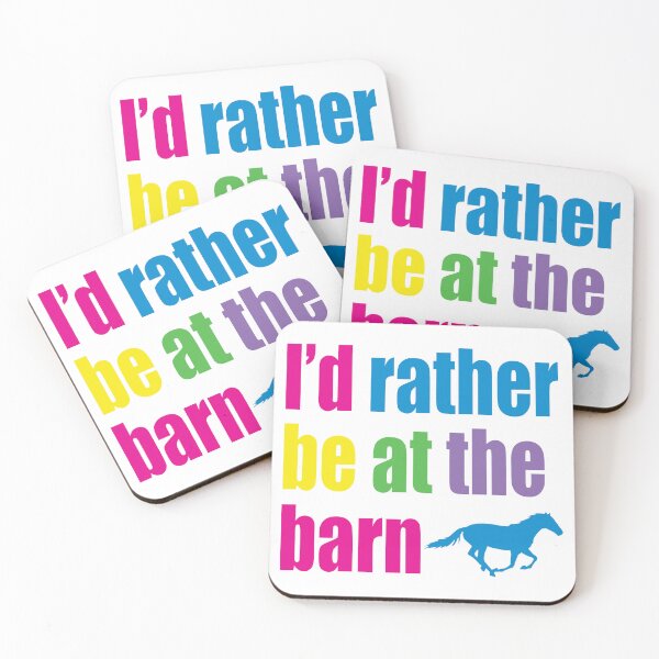 Item preview, I'd Rather Be At The Barn - Pop designed and sold by bellamousse design co.