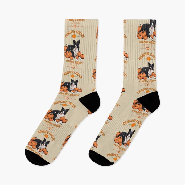 Item preview, Pumpkin Market:border collie  with Pumpkins and Seasonal Text designed and sold by GoodyPaws.