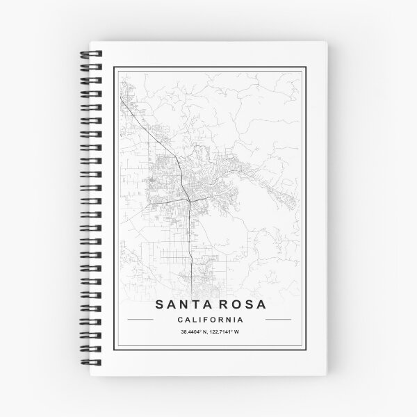 Item preview, Santa Rosa City Map designed and sold by SHAMPAIN-ART-CO.
