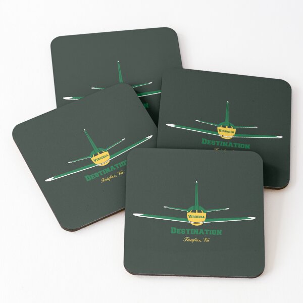 Item preview, Destination Fairfax Virginia VA Airplane Airport Logo  designed and sold by Lartheviking.