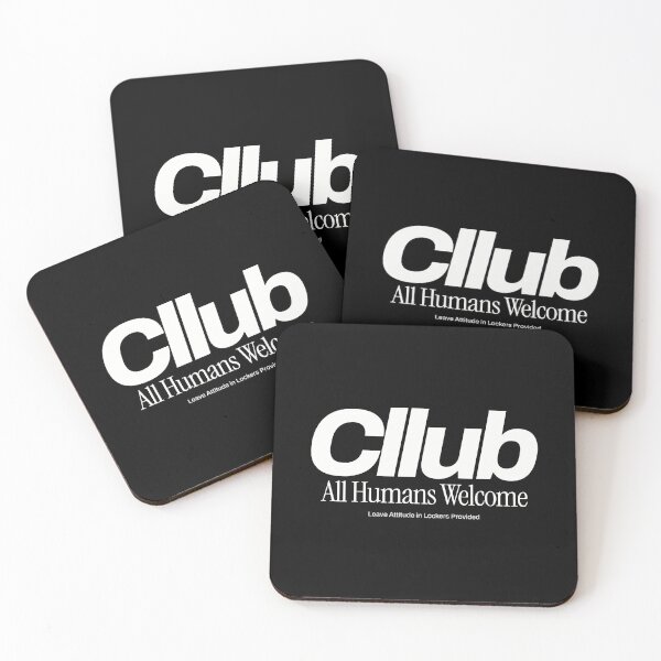 Item preview, Cllub - All Humans Welcome - Leave Attitude in Lockers Provided designed and sold by ThingsOnTees.