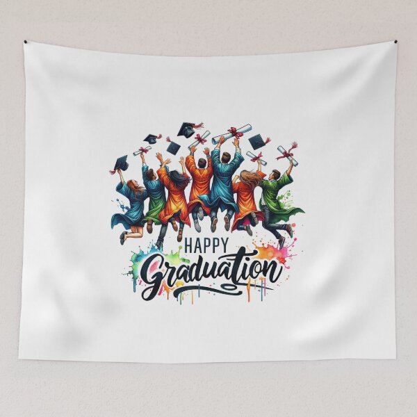 Item preview, Happy Graduation – Watercolor Art for Apparel & Gifts designed and sold by artedigital99.