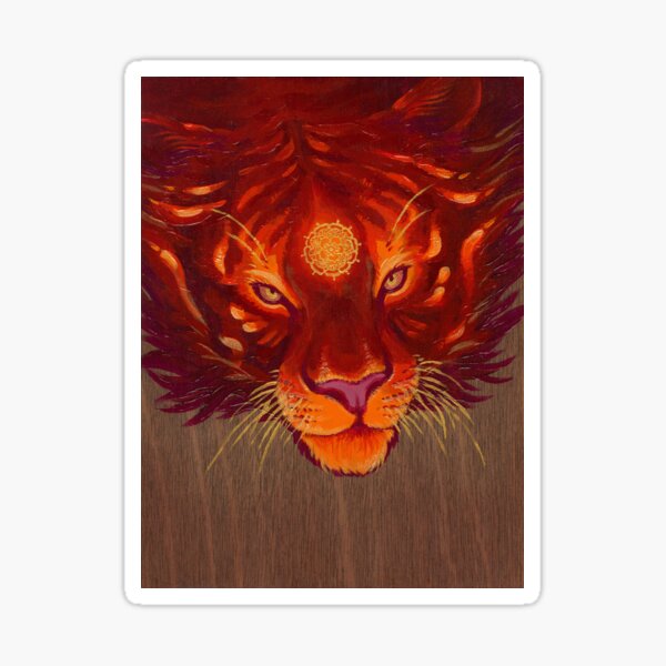 Fire Tiger Sticker