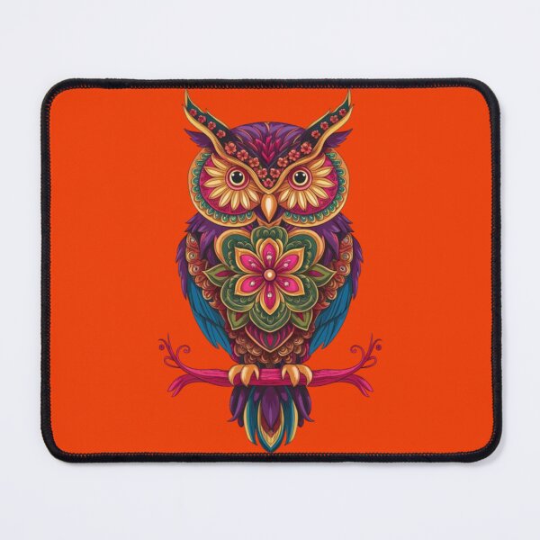 Item preview, Owl with floral ornament in ethnic fantasy style designed and sold by 123ks.