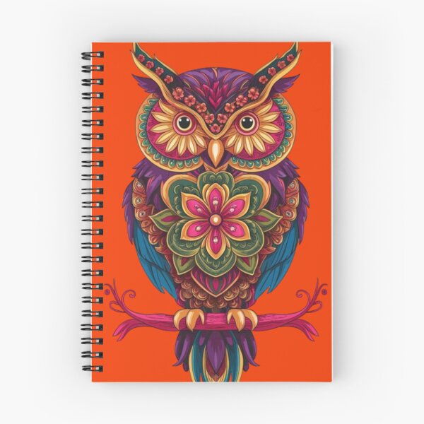 Item preview, Owl with floral ornament in ethnic fantasy style designed and sold by 123ks.