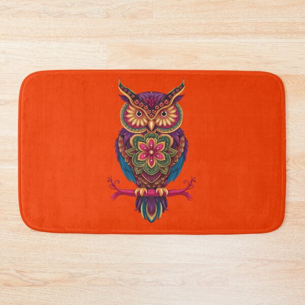 Item preview, Owl with floral ornament in ethnic fantasy style designed and sold by 123ks.