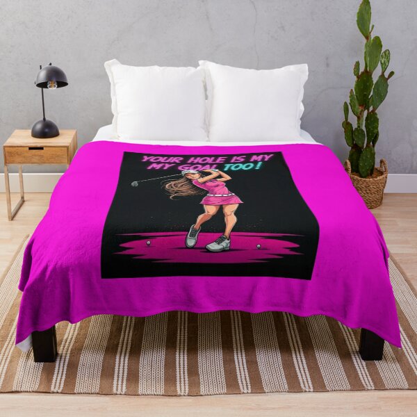 Item preview, Woman Golfing "Your Hole My Goal TOO!" Purple designed and sold by JLEmporium.