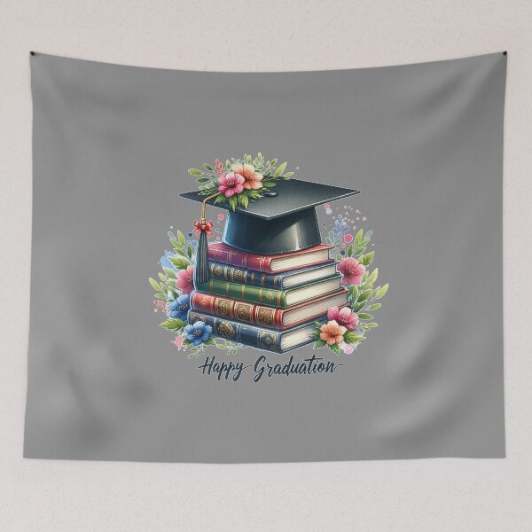 Item preview, Happy Graduation – Watercolor Art for Apparel & Gifts designed and sold by artedigital99.