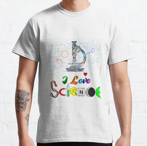 I Love Science - Amo la Ciencia Camiseta clásica