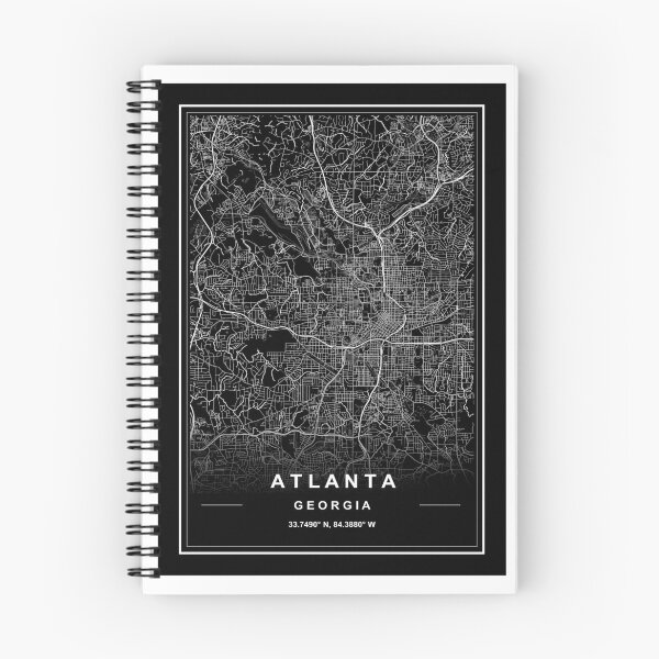 Item preview, Atlanta City Map designed and sold by SHAMPAIN-ART-CO.