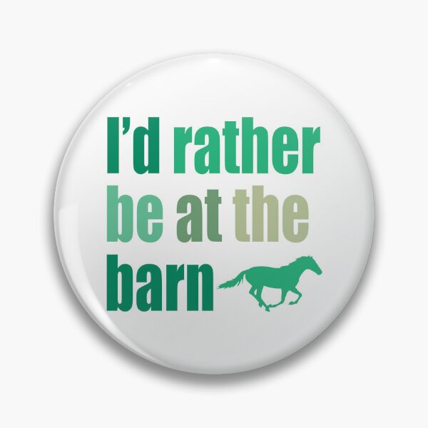 Item preview, I'd Rather Be At The Barn - Greens designed and sold by bellamousse design co.