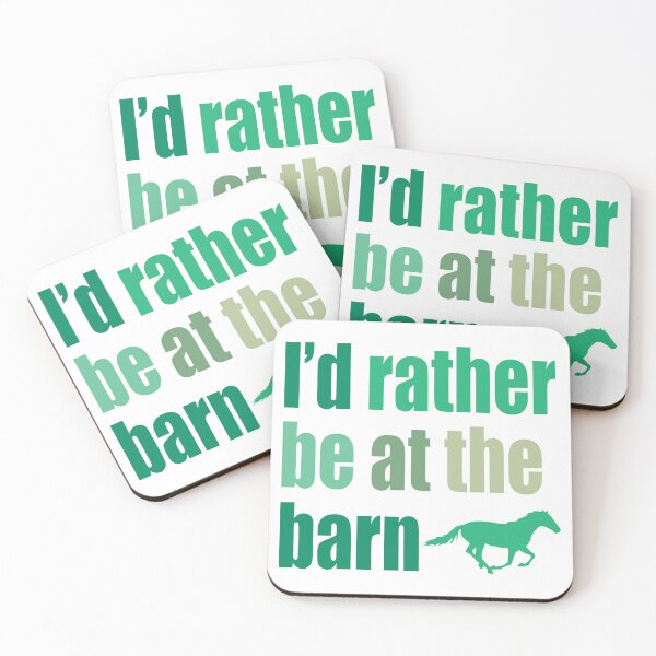 Item preview, I'd Rather Be At The Barn - Greens designed and sold by bellamousse design co.
