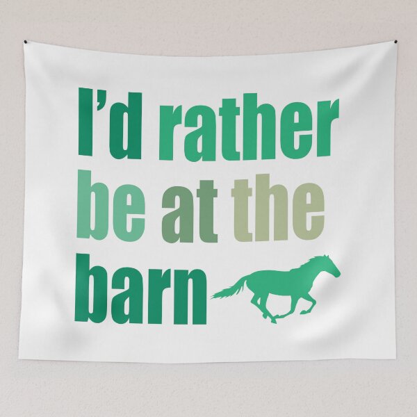 Item preview, I'd Rather Be At The Barn - Greens designed and sold by bellamousse design co.