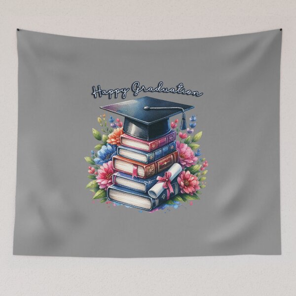 Item preview, Happy Graduation – Watercolor Art for Apparel & Gifts designed and sold by artedigital99.
