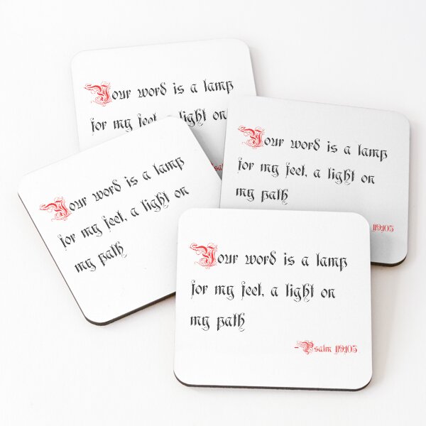 Item preview, Psalm 119:105 Your word is a lamp for my feet, a light on my path  designed and sold by skyline-abe.