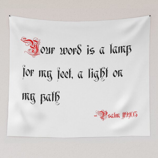 Item preview, Psalm 119:105 Your word is a lamp for my feet, a light on my path  designed and sold by skyline-abe.