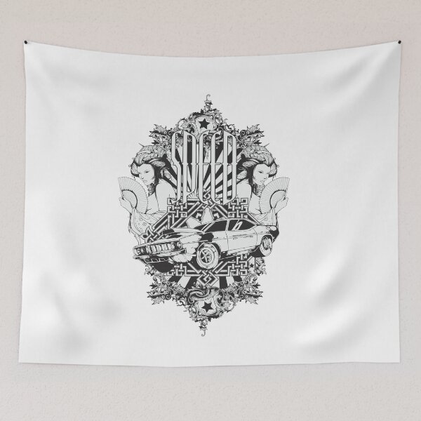 Item preview, cool motors retro car design designed and sold by Jessica  art.