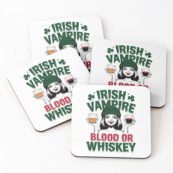 Item preview, Irish Halloween Female Vampire - Blood or Whiskey designed and sold by REAL IRISH GIFTS.