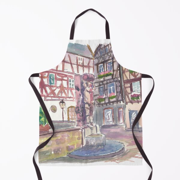 Item preview, Limburg Plötze Square with Ritter Hattstein Fountain designed and sold by artshop77.