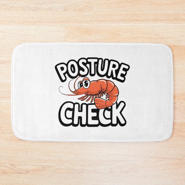 Item preview, Posture Check! Cute Shrimp Check designed and sold by PMCreative.