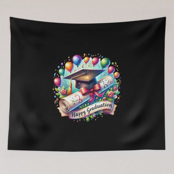 Item preview, Happy Graduation – Watercolor Art for Apparel & Gifts designed and sold by artedigital99.