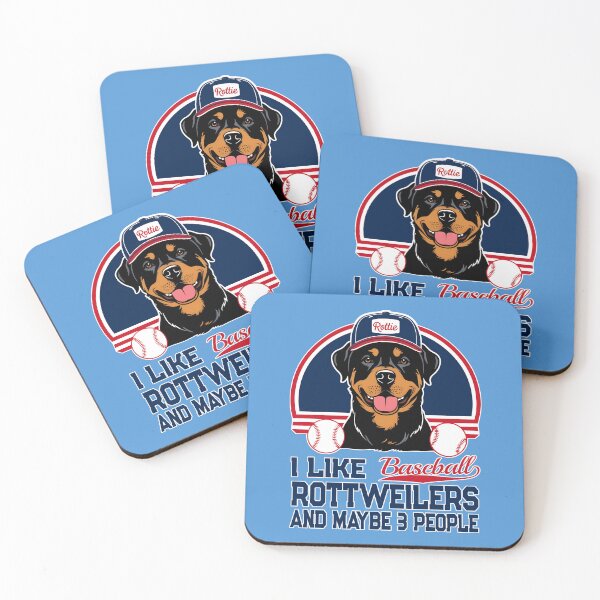 Item preview, I Like Baseball, Rottweilers, and Maybe 3 People - Fun Sports Design designed and sold by brindled.
