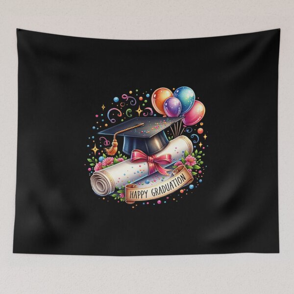 Item preview, Copy of Happy Graduation – Watercolor Art for Apparel & Gifts designed and sold by artedigital99.
