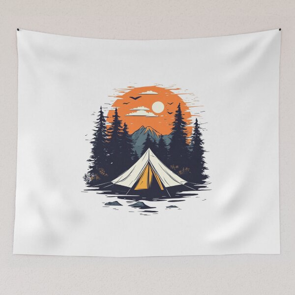 Item preview, Camping In Nature designed and sold by NicolasGlowArt.