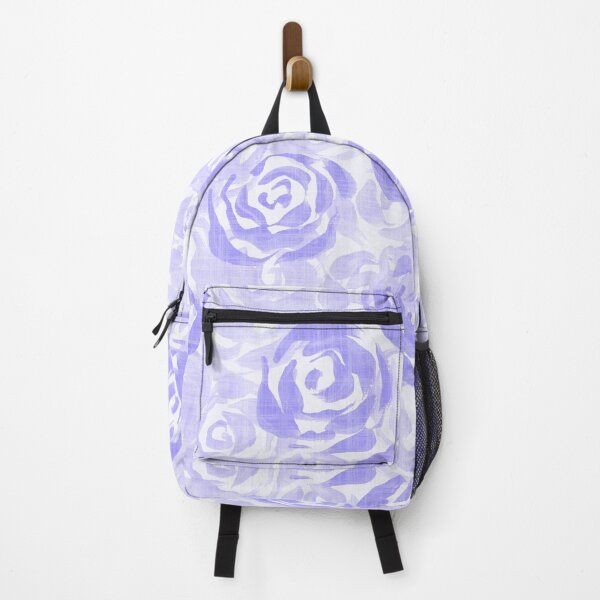 Item preview, All over painterly texture roses with linen texture - Purple designed and sold by JasmineGDesigns.
