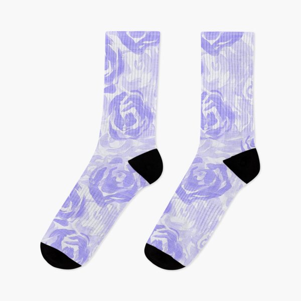 Item preview, All over painterly texture roses with linen texture - Purple designed and sold by JasmineGDesigns.