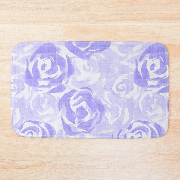 Item preview, All over painterly texture roses with linen texture - Purple designed and sold by JasmineGDesigns.