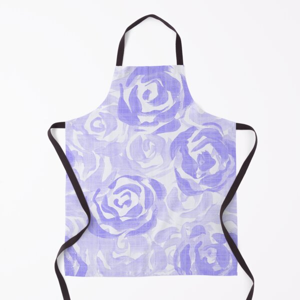 Item preview, All over painterly texture roses with linen texture - Purple designed and sold by JasmineGDesigns.