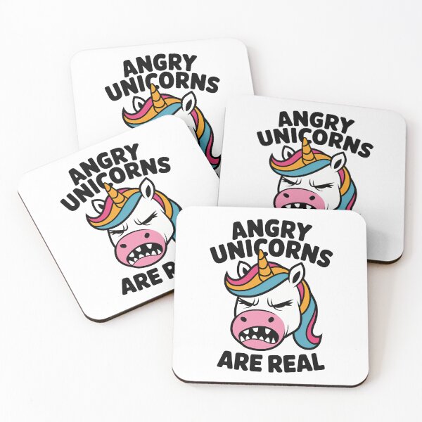 Item preview, Angry Unicorns Are Real - Funny Unicorn Lover designed and sold by SloganArtist.