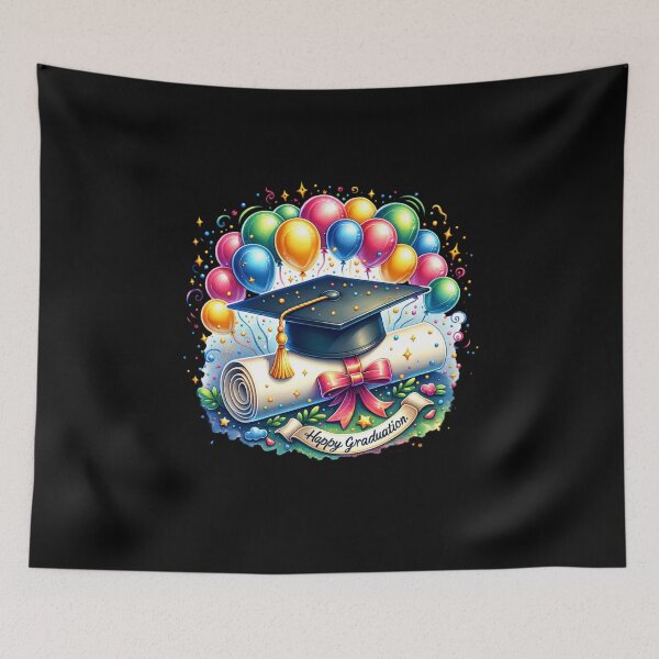 Item preview, Happy Graduation Cap – Celebratory Design for Graduates designed and sold by artedigital99.