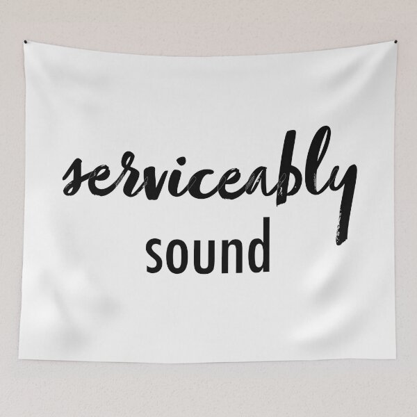 Item preview, Serviceably Sound designed and sold by bellamousse design co.