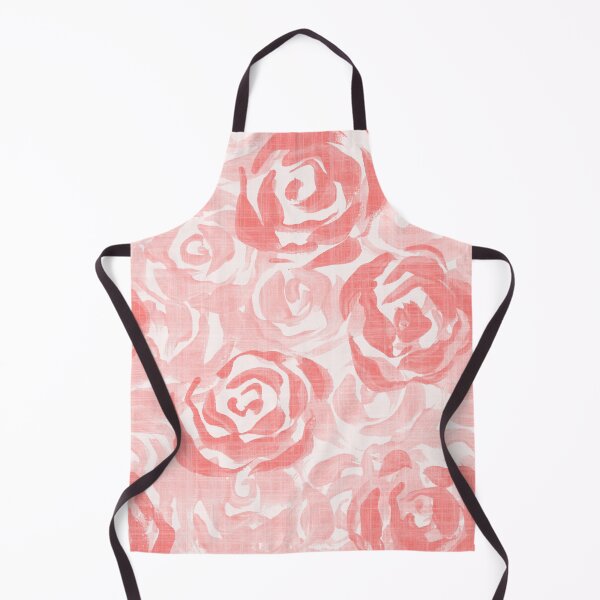 Item preview, All over painterly texture roses with linen texture - Pink designed and sold by JasmineGDesigns.