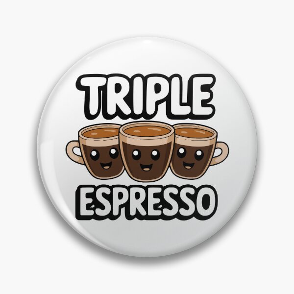 Item preview, Cute Triple Espresso Cartoon designed and sold by PMCreative.